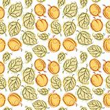 Apricot seamless pattern