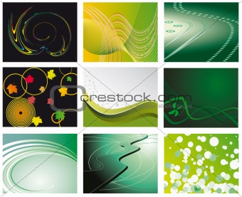 A set of abstract backgrounds for design