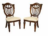 wooden ornate chairs
