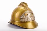 Antique French fire helmet