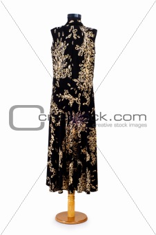 Woman dress isolated on the white background
