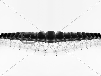 Formation of black chairs
