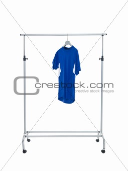 Blue shirt on Dress Rack