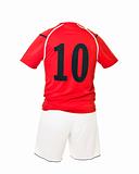 Football shirt with number 10