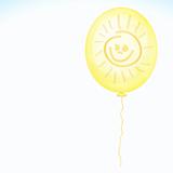 Yellow balloon with smile