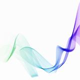 Abstract blue and violet vector smoke background with copy space