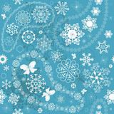 Christmas Seamless blue pattern
