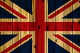 Wooden United Kingdom flag