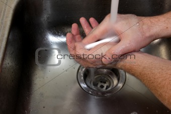 Scrubbing Hands 