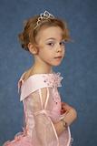 Little girl in fashionable dress