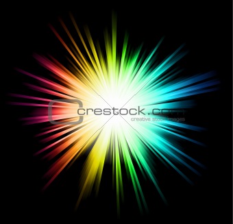 Light Sparkle with Rainbow Colours