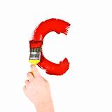 Painting Letter C