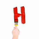 Painting Letter H