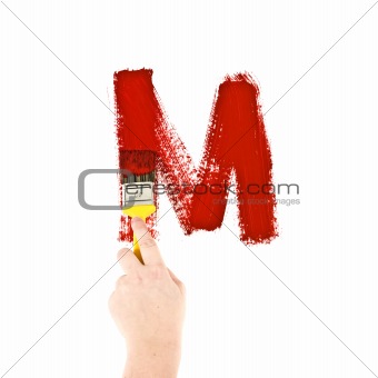 Painting Letter M
