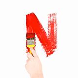 Painting Letter N