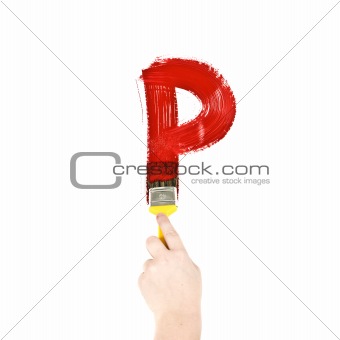 Painting Letter P
