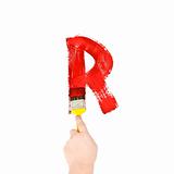 Painting Letter R