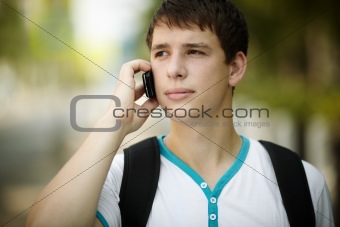 teen on the phone