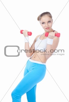 beautiful woman  in fitness