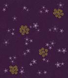 Seamless purple swirls and flowers wallpaper