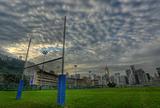 rugby goalposts in HDR
