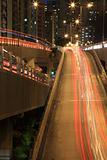 Hong Kong freeway system at night