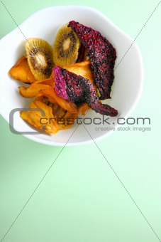 Dried Fruits in a blow