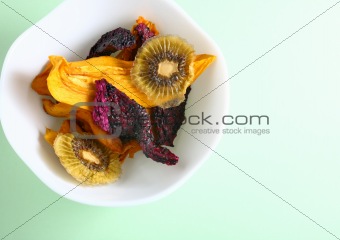 Dried Fruits in a blow