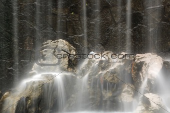 Artificial waterfall background