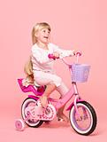 Girl on her bike