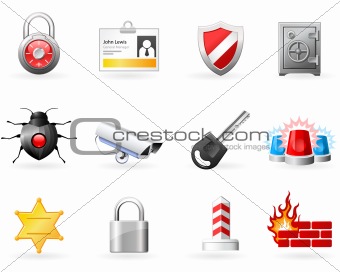 Security and Safety icons