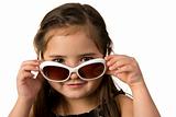 Little girl with sunglasses