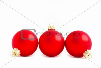 red christmas balls  