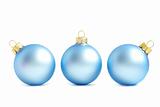 blue christmas balls 
