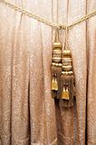 Golden curtain with vassel