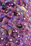 Christmas ornaments on tree