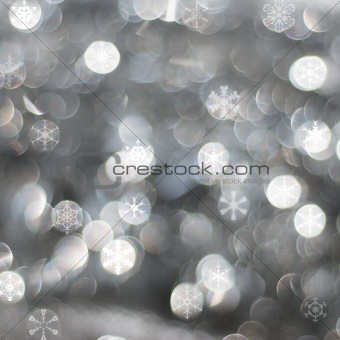 Silver snow background