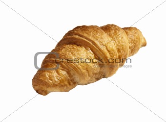 Fresh croissant on a white background 