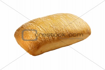 Fresh bread on a white background 