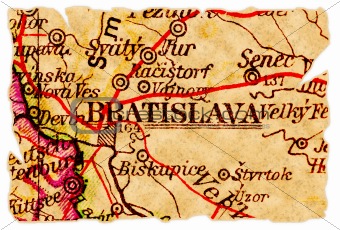 Bratislava old map