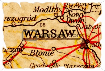 Warsaw old map