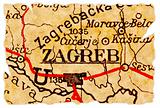 Zagreb old map