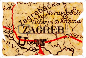 Zagreb old map