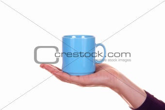 hand with mug