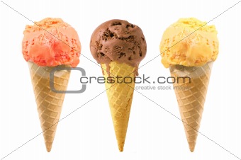 tasty ice cream isolated on white background