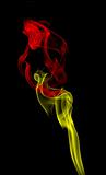 abstract colored smoke on black background