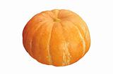 Orange pumpkin isolated on the white