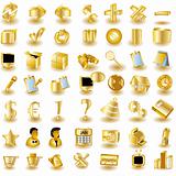 Gold Interface Icons