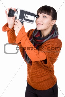 woman iwth camera