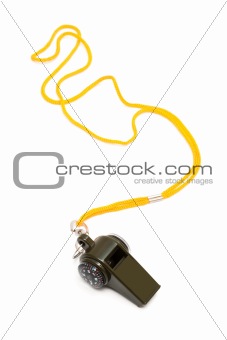 Whistle with a compass